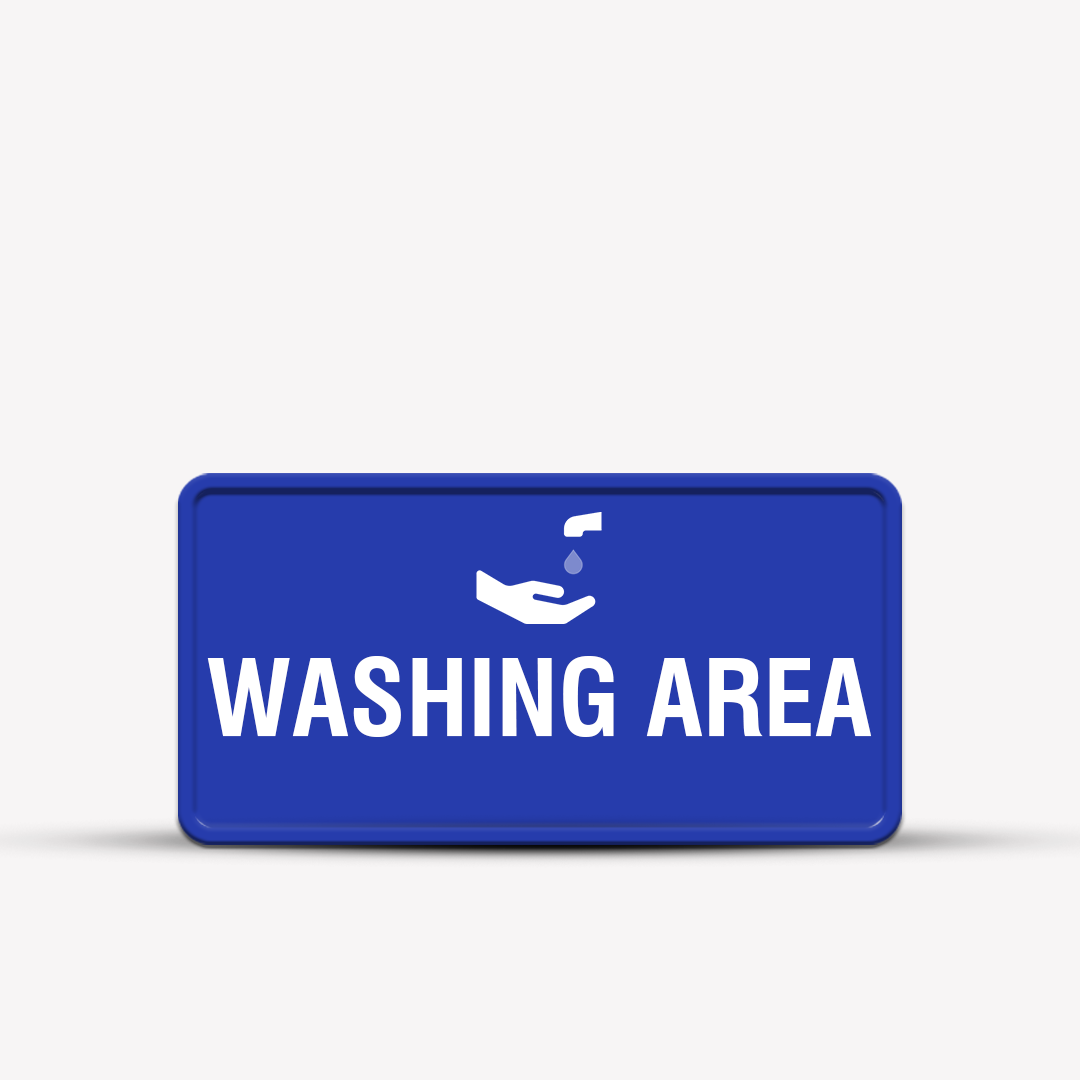 Washing Area - Indoor Hotel Sign - Signage for Restaurants