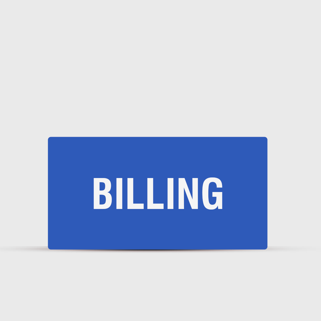 Billing - Hospital Signage - Healthcare Signs