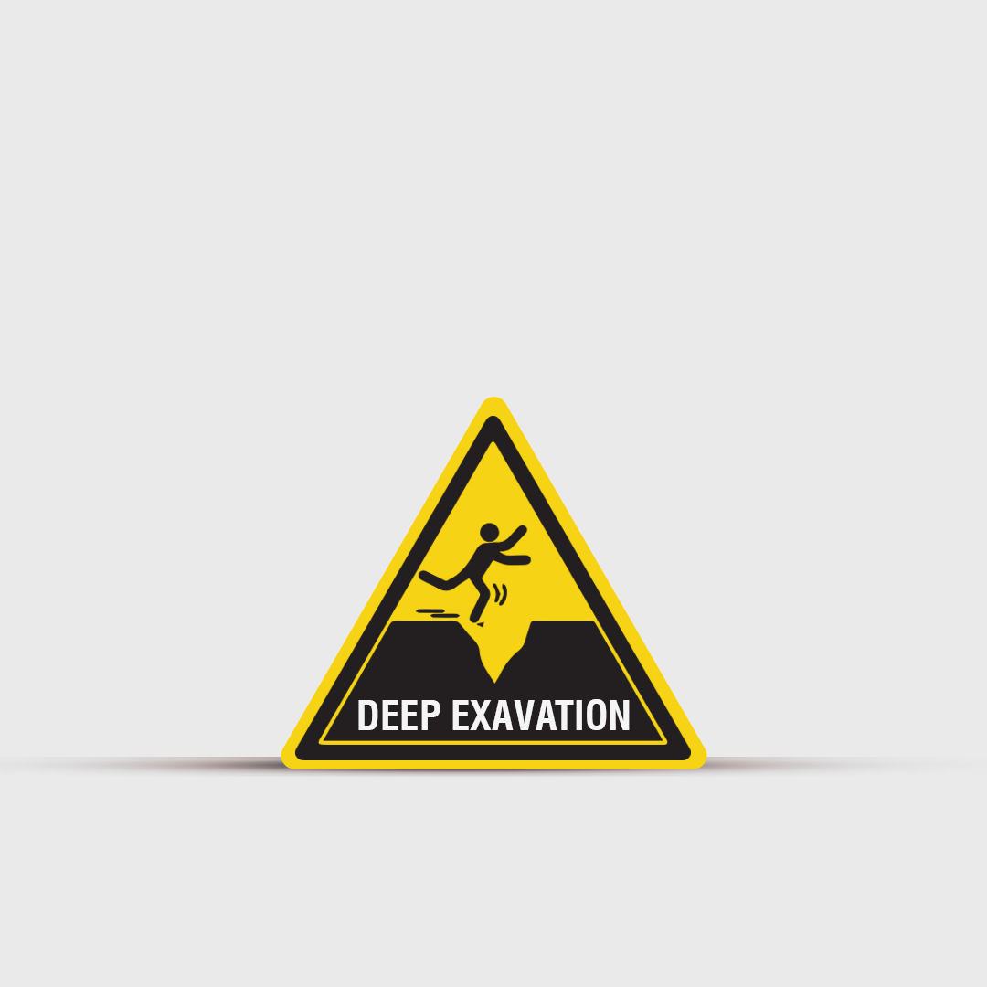 Deep Excavation - Caution Sign - Warning & Safety Signs