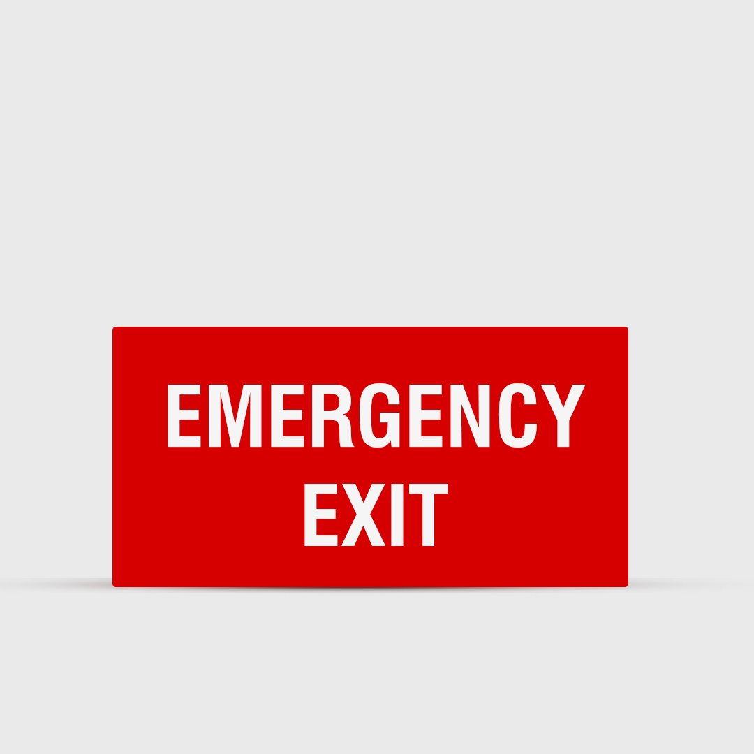 Emergency Exit - Safety Sign - Warning & Safety Signs