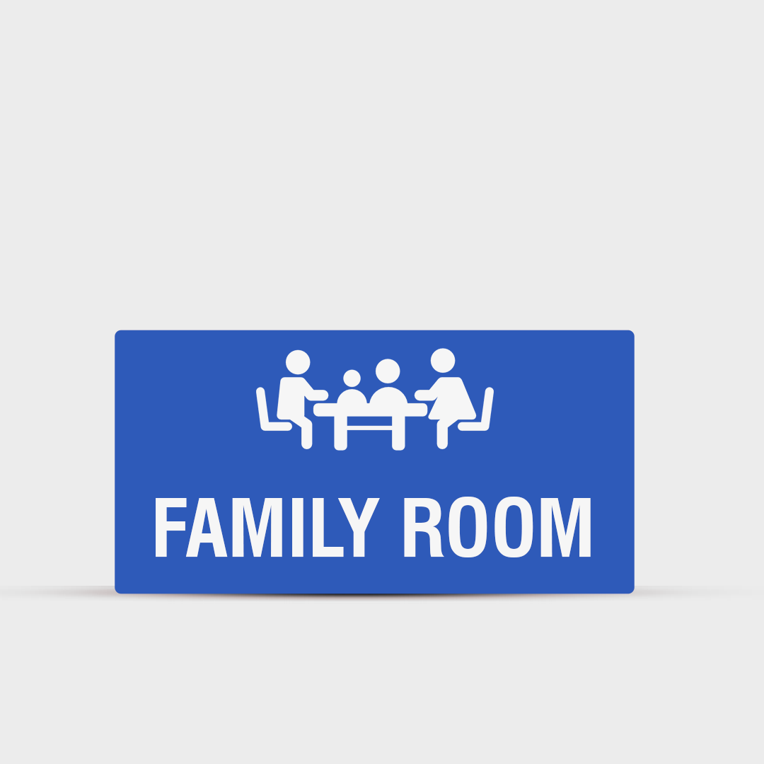 Family Room - Indoor Hotel Sign - Signage for Restaurants