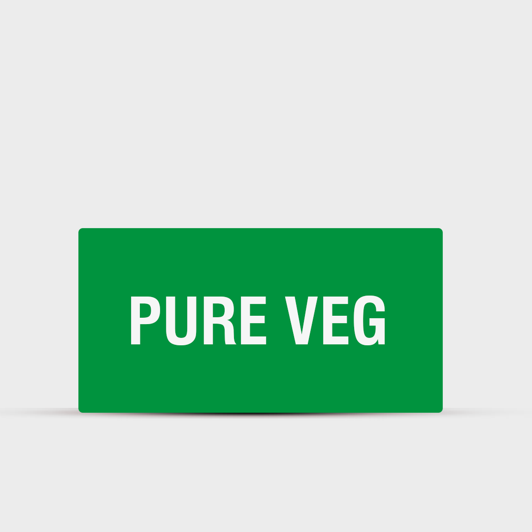 Pure Veg - Indoor Hotel Sign - Signage for Restaurants