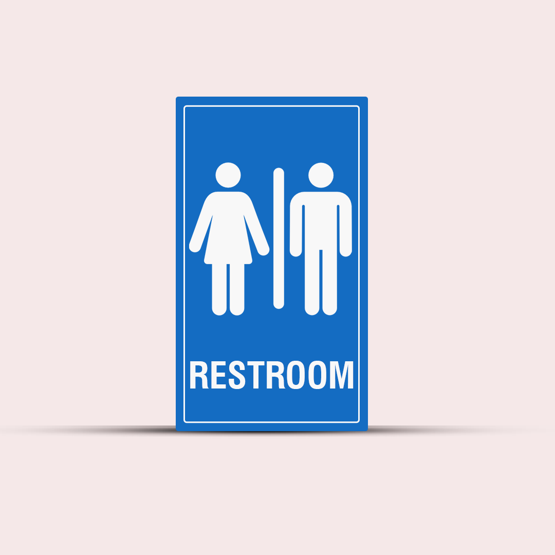 Restroom - Indoor Hotel Sign - Signage for Restaurants