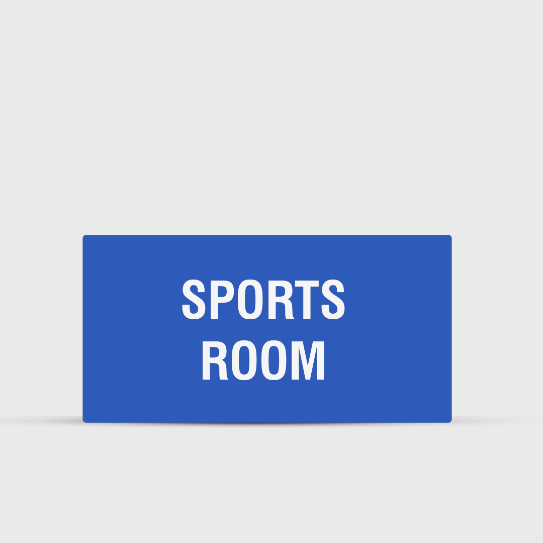 Sports Room - Indoor Sign - Campus Directional Signs