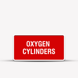 Oxygen Cylinders - Hospital Signage - Healthcare Signs