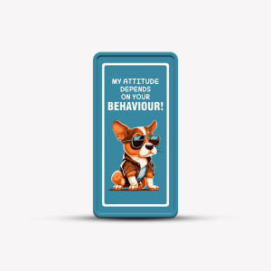 My Attitude Depends - Custom Dog on Premises Sign