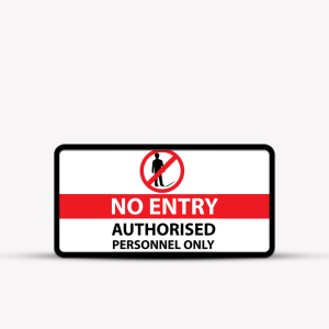 No Entry Indoor Hotel Sign - Signage for Restaurants