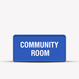 Community Room Indoor Sign - Campus Directional Signs