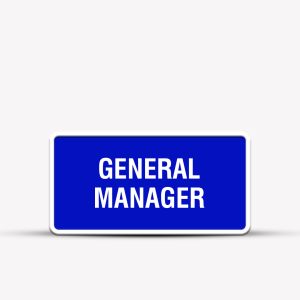 General Manager Office Signage - Office & Business Signs