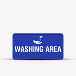 Washing Area Indoor Hotel Sign - Signage for Restaurants