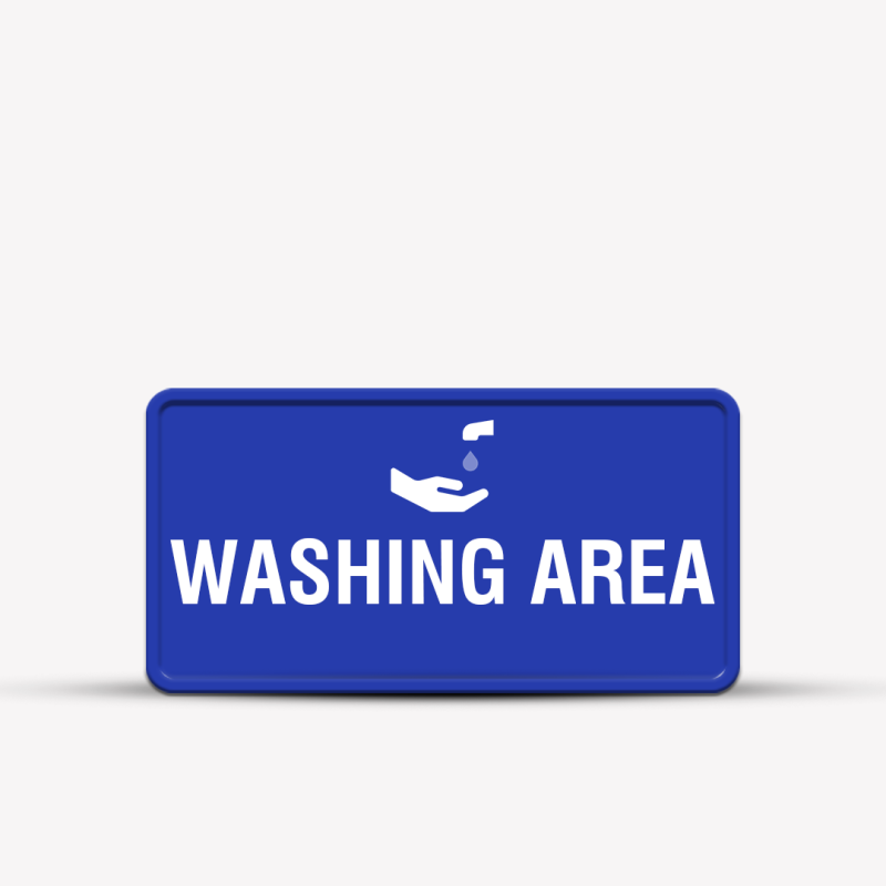 Washing Area Indoor Hotel Sign - Signage for Restaurants