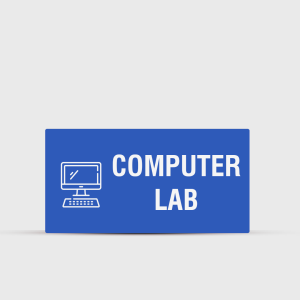 Computer Lab Indoor Sign - Campus Directional Signs