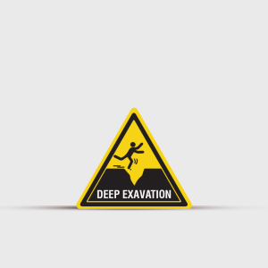 Deep Excavation Caution Sign - Warning & Safety Signs