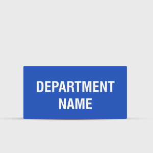 Department Name Indoor Sign - Campus Directional Signs