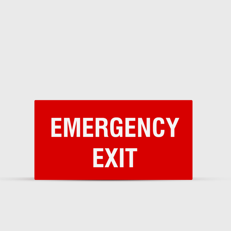 Emergency Exit Safety Sign - Warning & Safety Signs