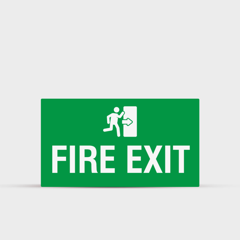 Fire Exit Safety Sign - Warning & Safety Signs