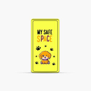 My Safe Space - Cat on Premises Sign - Custom Pet Signs