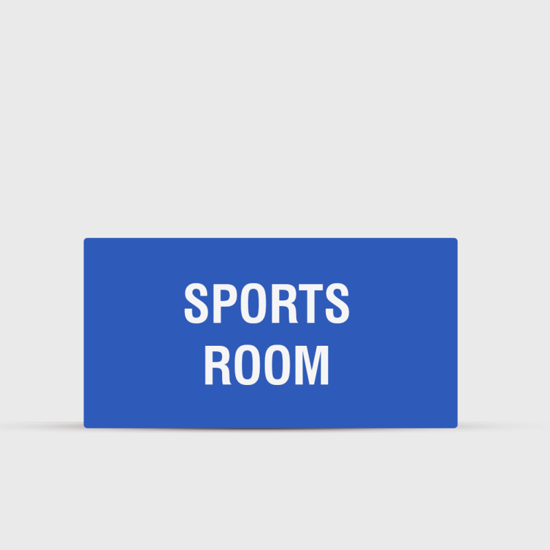 Sports Room Indoor Sign - Campus Directional Signs
