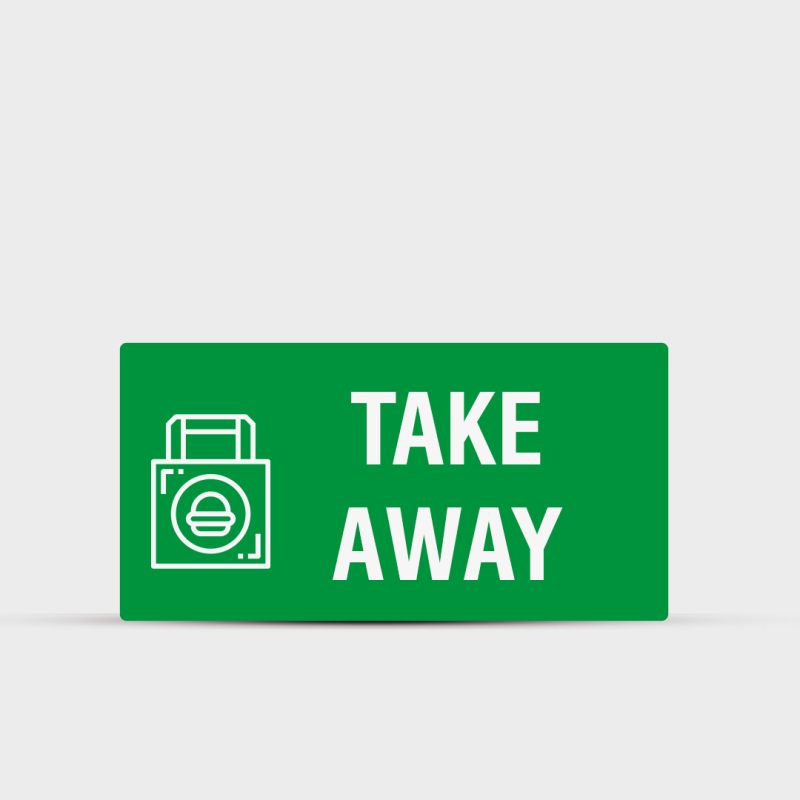 Take away Indoor Hotel Sign - Signage for Restaurants