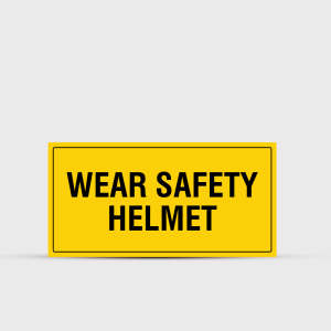 Wear Safety Helmet Caution Sign - Warning & Safety Signs