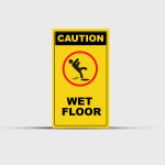 Wet Floor Caution Sign - Warning & Safety Signs